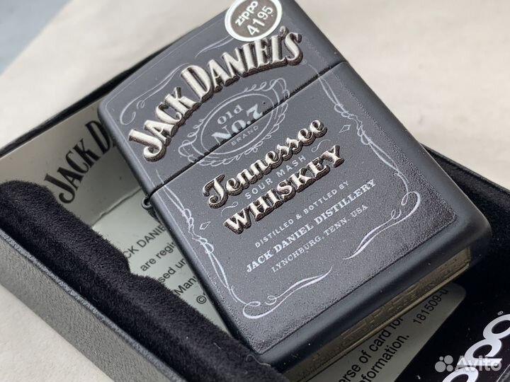 Зажигалка Zippo Jack Daniels 3D Texture Print New