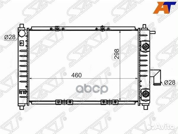 Радиатор daewoo matiz/chery QQ 0.8/1.0 00- CH00