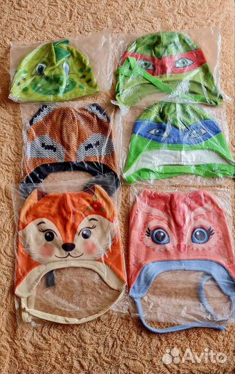 Шапочки эксклюзивные детские