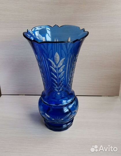Ваза цветное стекло СССР
