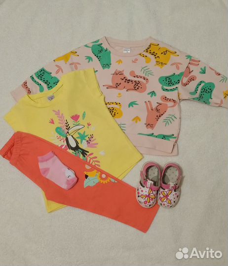 Пакет вещей для девочки 86 размера