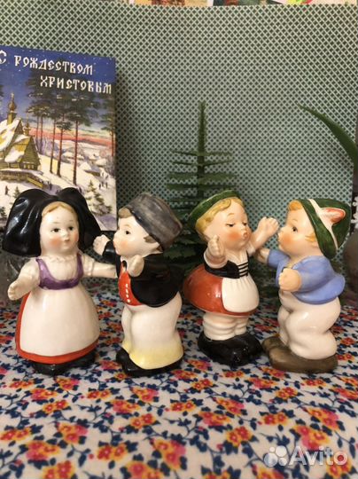 Антикварная солонка и перечница Германия