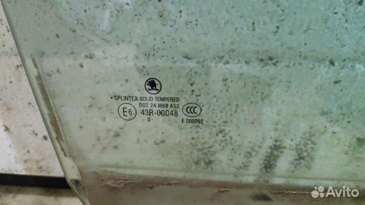 Стекло двери заднее octavia a5 лифтбэк