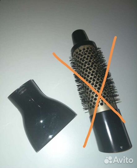 Электрорасческа и запасная щётка и насадка для фен