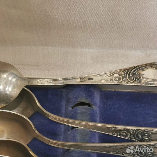 Чайные ложки серебро СССР 875 пробы