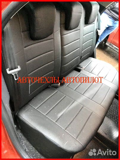 Чехлы Автопилот Renault Kaptur из экокожи чёрные