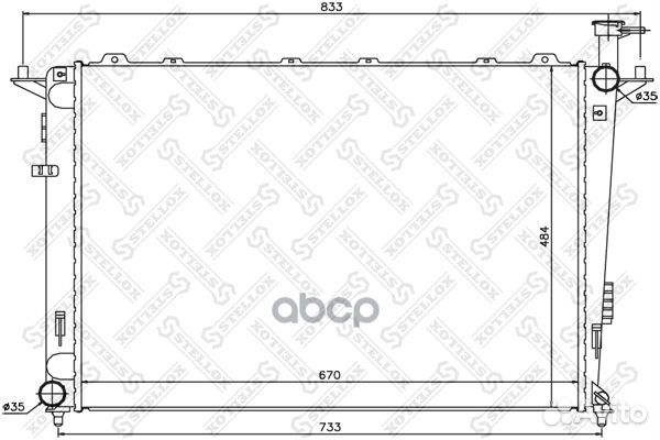 10-26509-SX радиатор системы охлаждения МКПП K