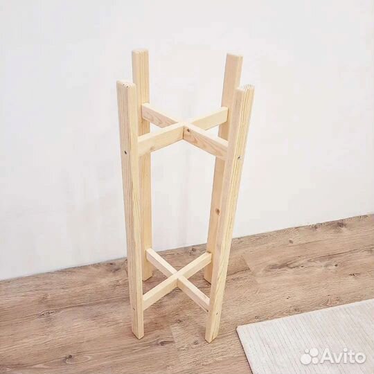 Подставка для цветов напольная деревянная