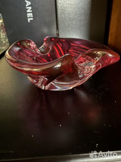 Ваза цветное стекло Чехословакия, 1970е