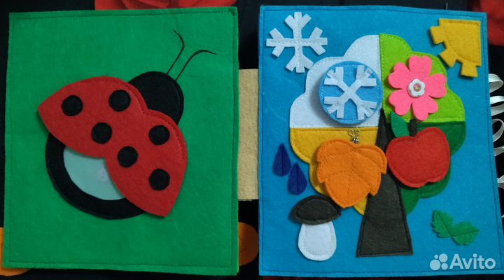Развивающая книжка из фетра