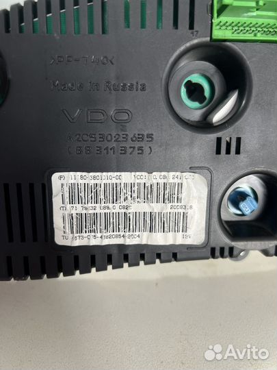 Приборная панель LADA kalina 1