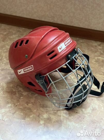 Шлем bauer, ракушка, гетры, майка хоккейная