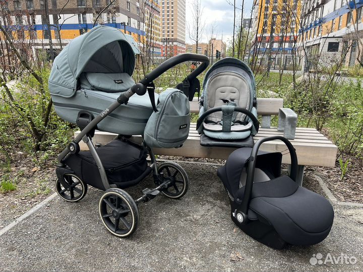 Коляска 3 в 1 tutis uno 3+ menta
