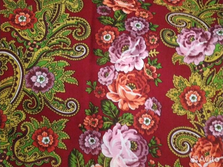 Платок павловопосадский филигрань