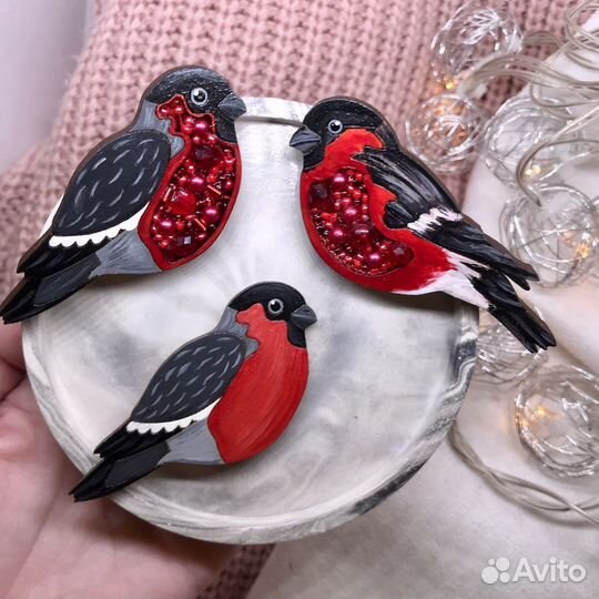 Брошь ручной работы