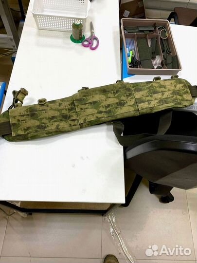 Боевой пояс с баллистической защитой и лямками Бр1