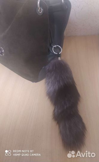 Брелок из меха чернобурки