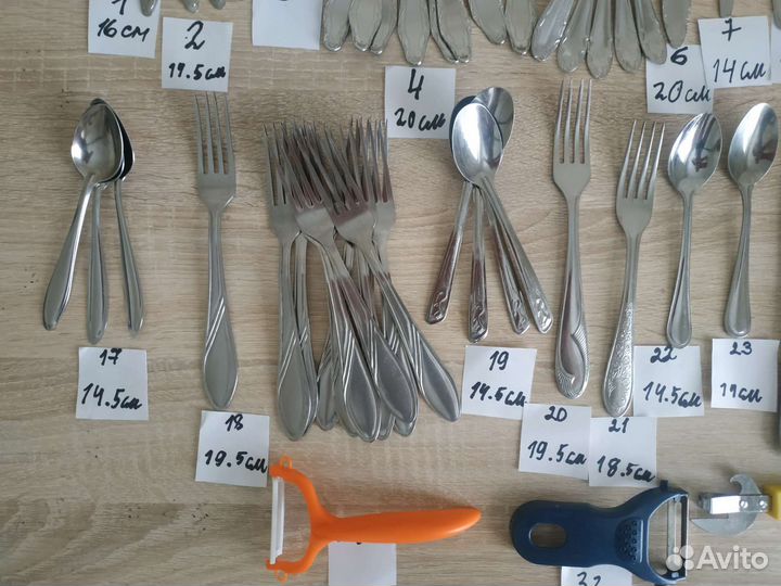 Вилки ложки ножи ножницы молоток для мяса