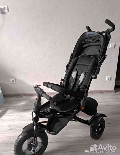 Детский трехколесный велосипед коляска