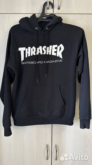 Худи Thrasher Classic Logo Чёрное Оригинал