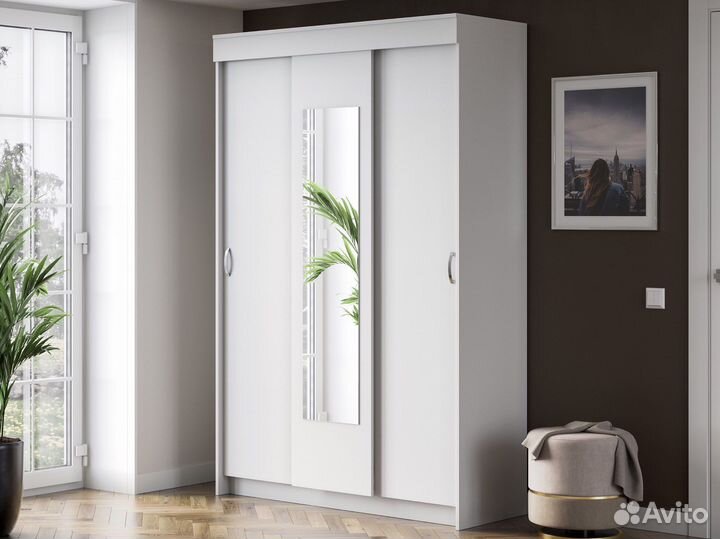 Шкаф Купе Белый в Наличии