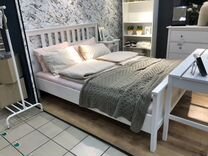 Двухспальная кровать белая Хемнэс IKEA Икеа новая