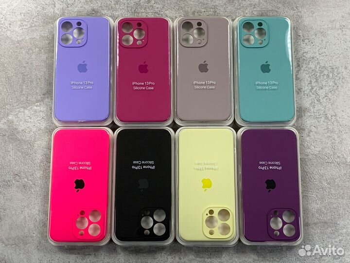 Silicone Case iPhone 13 Pro с Защитой Камер