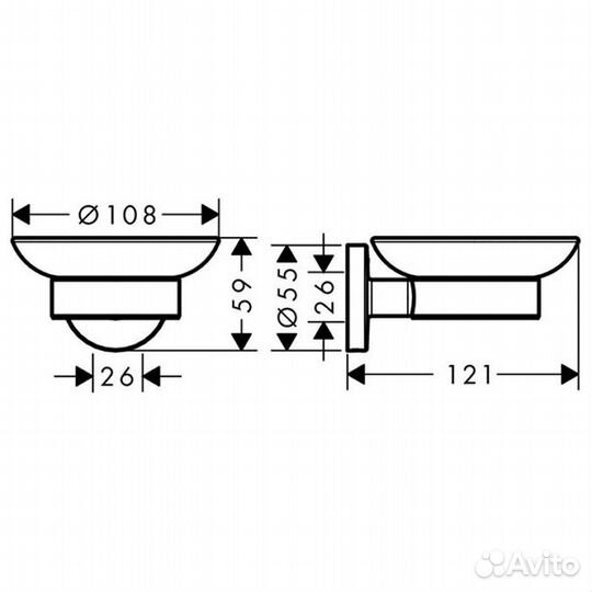 Hansgrohe Logis Universal Мыльница 41715000