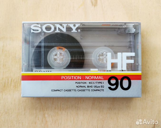 Аудиокассета Sony HF90 запечатанная