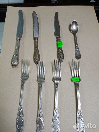 Вилки ложки ножи мельхиор