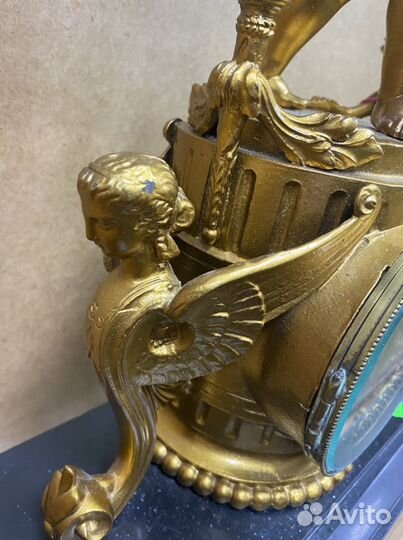 Часы каминные «Купидон» 19 век высота 55 см