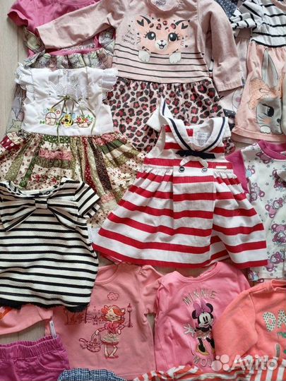Пакет вещей на девочку 74 80 86