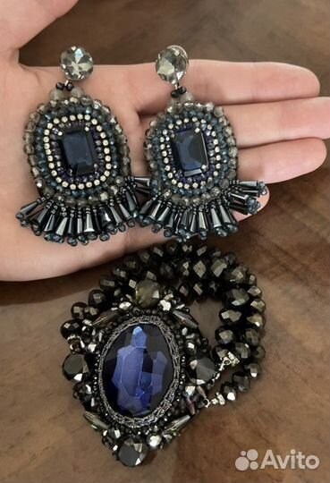 Комплект серьги браслет