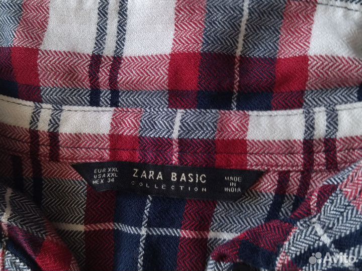 Рубашка женская Zara 48-54 в клетку