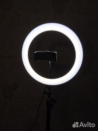 Кольцевая лампа 26см новая