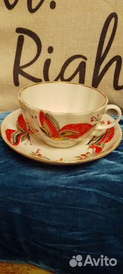 Чайная пара лфз фарфоровая