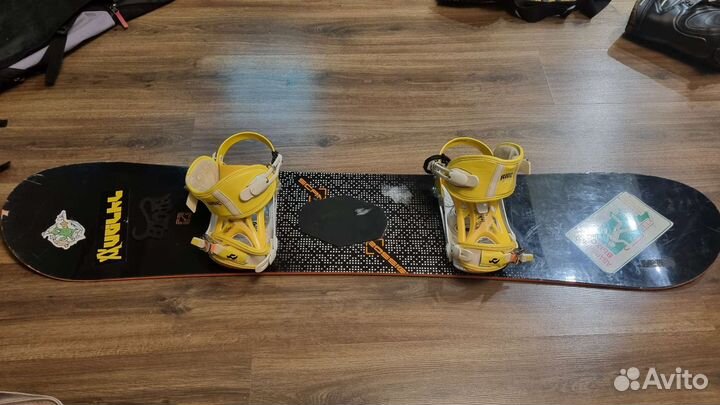 Сноуборд, крепление и сумка