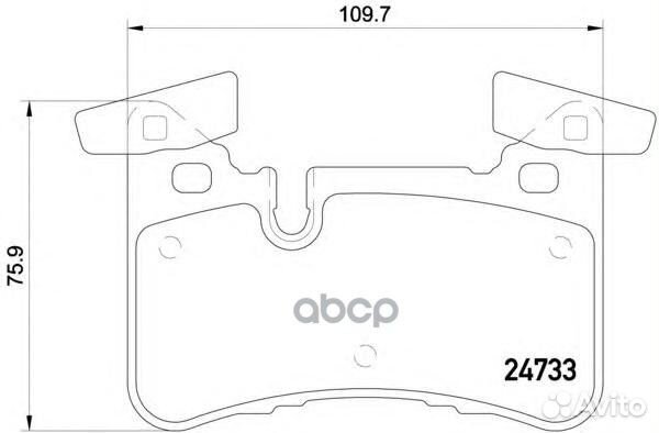 P 50 110 Колодки тормозные W204/C218/W212 63AMG