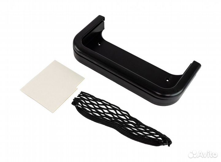 Накладной карман с сеткой 250x115x30 мм черный 48