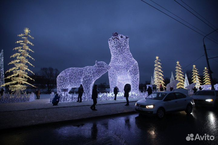 Новогодняя световая фигура Дракон