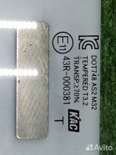 Стекло двери заднее левое Kia Rio QB 2011-2017