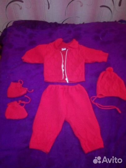 Вязанный костюм