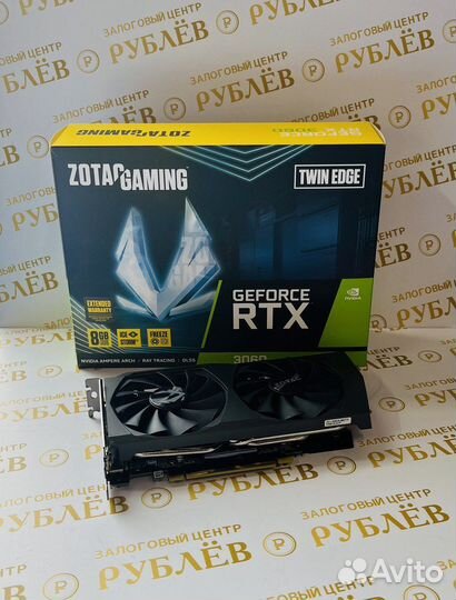 Видеокарта Zotac GeForce RTX 3060 Twin Edge 8Gb