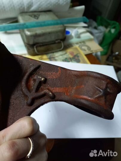 Флагшток флагодержатель чугун СССР серп и молот