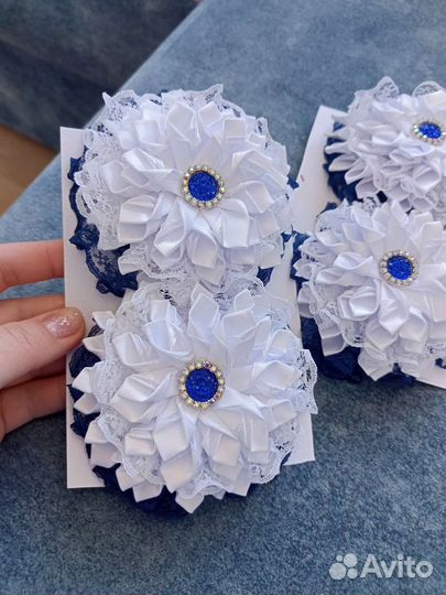 Бантики ручной работы на резинке