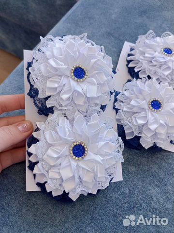 Бантики ручной работы на резинке
