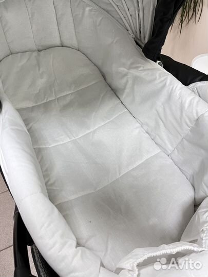 Коляска 2в1 indigo экокожа