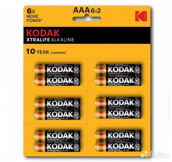 Батарейки Kodak AA/AAA алкалиновые/оригинал