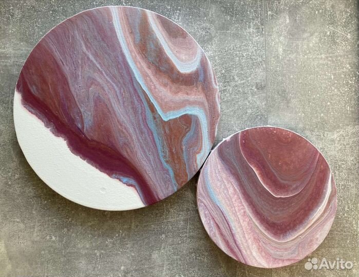 Картина в технике Fluid Art