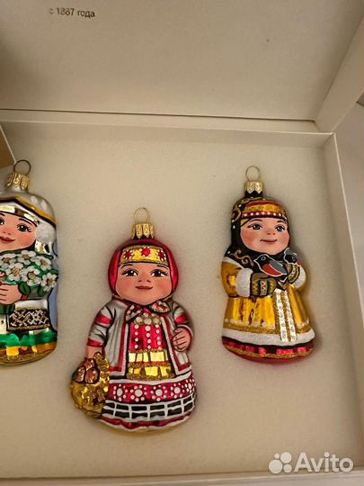 Елочные игрушки набор Времена Года